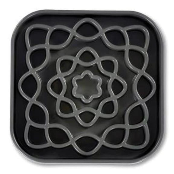 2 Cup Slow Dog & Cat Feeder, Grey