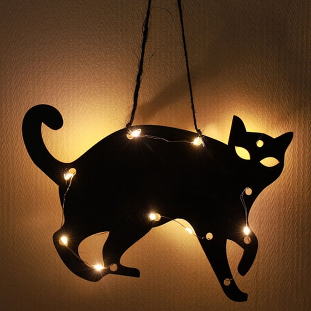Halloween Spooky Decor Horror Atmósfera Ghost Night Light Madera para Club Party Hugtrwg Para estrenar