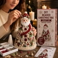 thumbnail image 5 of DIY Beaded Christmas Tree Craft Kit for Adults(Santa), 3D Crystal Bead Holiday Craft Set with Angel Tree Topper, Christmas Beading Kits for Tabletop, Home Decor(A), 5 of 7