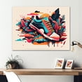 thumbnail image 2 of Designart Colorful Shoe Image Canvas Wall Art, 2 of 5