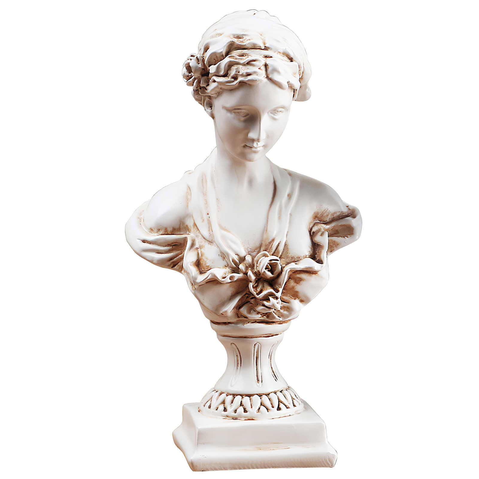 Miniature Dollhouse Venus Statue Bust 1:12th Office Desk Decorative Model 