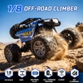 thumbnail image 3 of Metal Car Large 1:8 Scale 4WD Remote Control Monster Truck with 2 Batteries for Kids and Adults 2.4Ghz All Terrain Off-Road Vehicle, 3 of 11