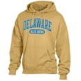 thumbnail image 2 of Men's Comfort Wash  Gold Delaware Fightin' Blue Hens Lightweight Fleece Pullover Hoodie, 2 of 3