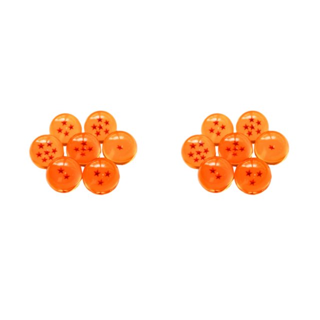 Billuyoard Bola de dragones única de resina Flexible para detalles elegantes en el hogar Bola de cristal Crystal Ball 42MM naranja 42MM naranja 2Conjunto
