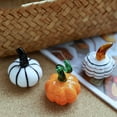 Small Crystal Pumpkins Figurine,Decorative Glass Pumpkin Statue Table