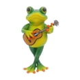 thumbnail image 1 of Figura decorativa de rana, adorno de animal, encantadora escultura creativa de resina, estatua de rana para estantería, dormitorio, escritorio, patio, Guitarra, 1 of 8