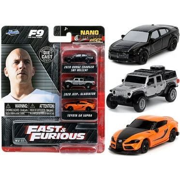 Jada Toys Fast & Furious Nano Assortment Car Vehicle Playset (3 Pieces ...