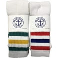 thumbnail image 2 of 72 Pairs Of Yacht & Smith 14 Inch Wholesale Kids Tube Socks, Cotton Bulk Sport Socks Size 4-6 (White w/Stripes), 2 of 3