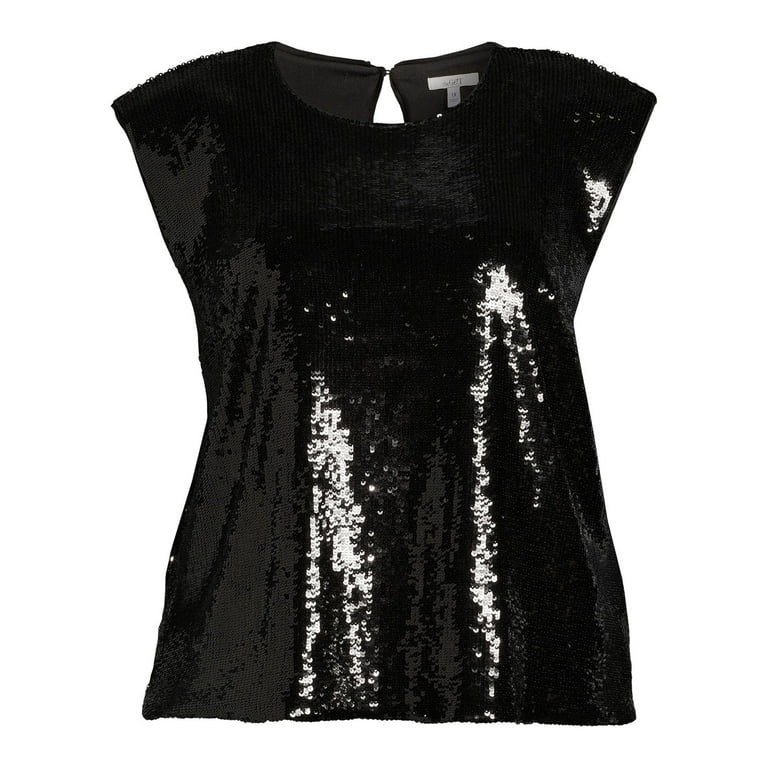 The Get Women's Plus Size Sequin Tank - Walmart.com