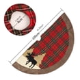 thumbnail image 1 of Christmas Tree Skirt Decorative Plaid Cloth Tree Skirt Christmas Tree Mat Small Tree Skirt Small Christmas Tree, 1 of 9