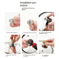 thumbnail image 5 of Universal Stainless Steel Kitchen Cookware Pot Lid Knob Useful Replacement Glass Lid Carrying Handle Cooking Pot Pan Handgrip (A), 5 of 7