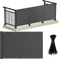 thumbnail image 1 of CUITING Écran d'Intimité pour Balcon, Protection UV, Filet d'Ombrage Robuste pour Clôture, Couverture pour Terrasse, Patio, Véranda, Terrasse, Extérieur, Cour Arrière, Écran 90 % 3 x 16 Pi Gris, 1 of 8
