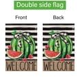thumbnail image 6 of VOCHIC Welcome Summer Garden Flag 12x18 Double Sided, Burlap Small Watermelon Garden Yard House Flags Outside Outdoor Seasonal Porch Lawn Decoration (Only Flag), 6 of 6
