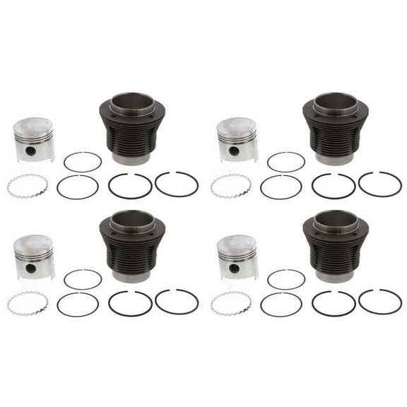 Piston Set - Compatible with 1967 - 1978 Volkswagen Beetle 1968 1969 1970 1971 1972 1973 1974 1975 1976 1977