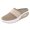 Khaki, variant on Men's Walking Mesh Mules with Arch Support Casual Breathable Falt Shoes Summer Workout Lightweight Non Slip Slides Blue 7.5