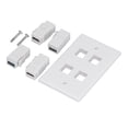 thumbnail image 2 of US Wall Panel,2 HD Multimedia Interface+2 US Wall Plate Wall Outlet Next-Gen Design, 2 of 8