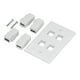 thumbnail image 1 of Enchufe de pared, 2 interfaces multimedia HD+2 placas de pared de EE. UU. Placa de pared de audio y vídeo diseñada para profesionales, 1 of 14