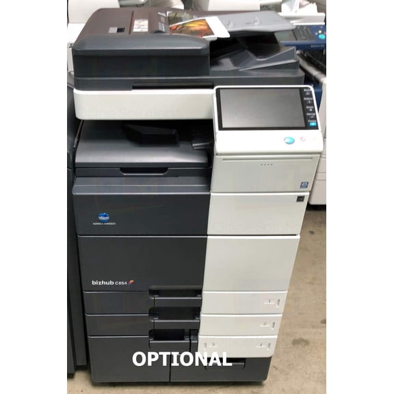 Restored Konica Minolta BizHub C654 Tabloid-Size Color Laser Multifunction Copier  65 ppm, Copy, Print, Scan, Fax, FS-534 Stapling Finisher (Refurbished)