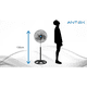 thumbnail image 3 of Kit De 2 Ventiladores 18in, 85w De Potencia, 3 Aspas Metal Estructura Negro Aspas Plateado Diámetro 18, 3 of 5