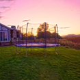 thumbnail image 4 of SKYWALKER TRAMPOLINES 13 FT, Square, Navy Outdoor Trampoline for Kids with Safety Enclosure Net and Lighted Spring Pad, ASTM Approval, Rust Resistant, 4 of 9