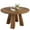 Walnut, variant on M optimized 47" Round Dining Table for 4-6, Wood Kitchen Table with 4 Strong Legs, Farmhouse Circle Dinner Table for Dining Room, Living Room