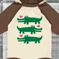 thumbnail image 4 of Inktastic Alligator Crocodile Reptile Girls Long Sleeve Baby Bodysuit, 4 of 5