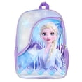 thumbnail image 2 of Mochila Disney Frozen Elsa de 16 pulgadas para niñas, de viaje escolar, con diseños reflectantes, 2 of 4
