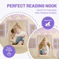 thumbnail image 4 of Tienda de campaña para niños Senodeer para interiores, color morado, con tapete, guirnalda y luz, 4 of 7