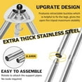 thumbnail image 2 of Camping Tripod Grill Grate(17” Dia.), Heavy Duty Stainless Steel Openfire Tripod with Over Firepit Rack Camp Equipment, Adjustable Height Stand for Outdoor BBQ Cooking Grilling, 2 of 8