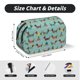 thumbnail image 5 of Disketp Dachshund Dog Puppy Estuche de Lápices de Doble Capa con Tapa Abatible y Cremallera, Organizador Escolar para Adolescentes y Adultos, 5 of 7
