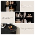 thumbnail image 4 of ROGALIS 40" Sliding Tambour Door Buffet Cabinet, Sideboard with Adjustable Shelves for Kitchen Living Room Hallway Entryway, Black, 4 of 6