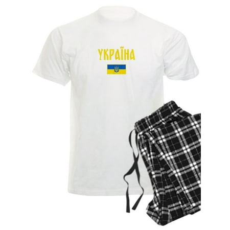 

CafePress - Ukraine Ukrainian Flag Cyrillic Pajamas - Men s Light Pajamas