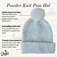 thumbnail image 2 of Britt's Knits Powder Oversized Knit Pom Hat - Blue (Women's), 2 of 6