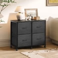 thumbnail image 5 of Ktaxon 4-Drawer File Cabinet  Fabric Filing Cabinet, Printer Stand, for A4 & Letter-Size, Black, 5 of 9