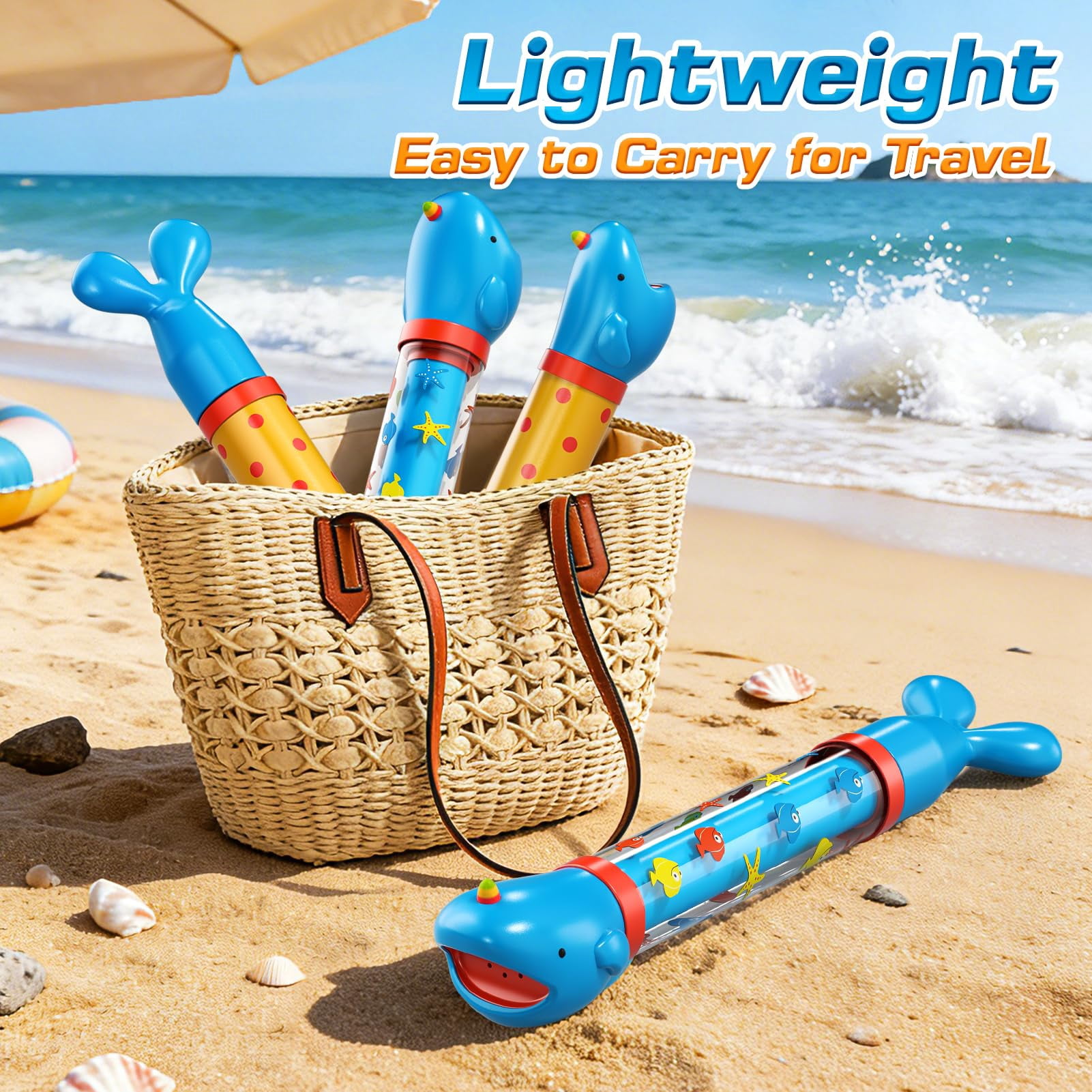 Animal Shape Water Blasters 4 Pack Summer Outdoor Pool Beach Play Toys