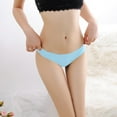 thumbnail image 2 of Gibobby Tangas de mujer ilusion Ropa interior de mujer Bragas de bikini elásticas sexy Cintura Tanga(Azul celeste,Talla única), 2 of 4