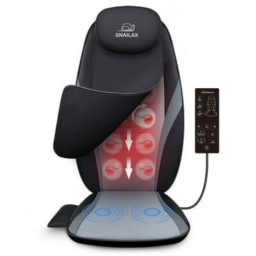 Snailax Shiatsu Back Massager with Heat, Kneading Massage Chair Pad, Vibration Seat Massager Cushion for Full Body, Gifts