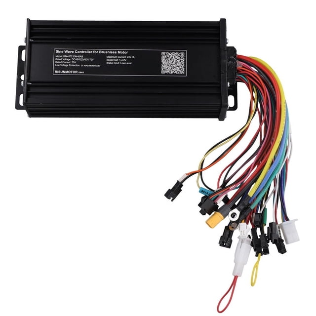 Controlador de Sinusoidal para Bicicleta Eléctrica, Triciclo, Bicicleta Eléctrica, Patinete Eléctrico, 48 V, 52 V, 60 V, 72 V, 45 A