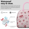thumbnail image 2 of Sac à Lunch Mignon pour Amateurs de Fraises Design Fruits et Fleurs Kawaii Sac Isotherme Réutilisable, 2 of 6