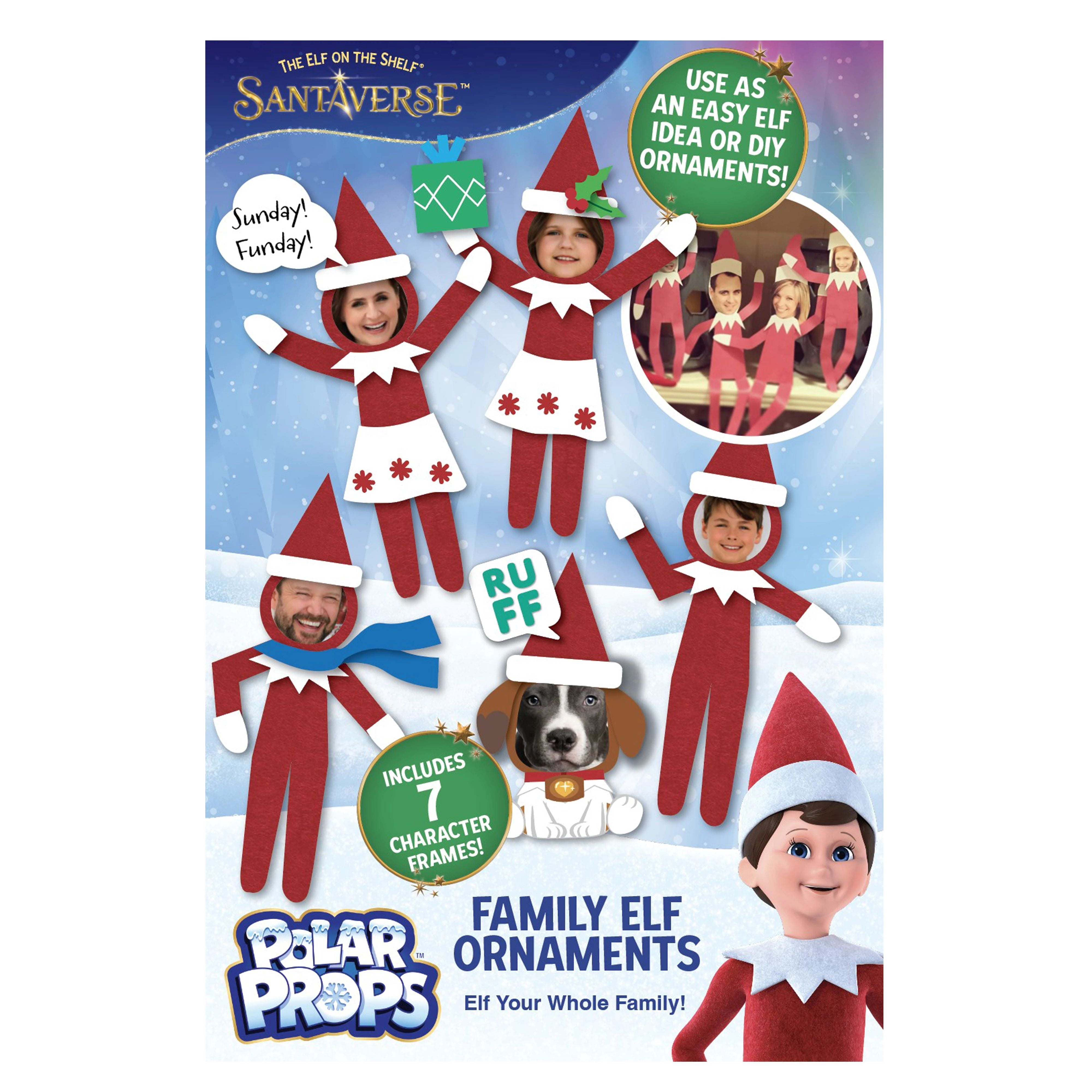 The Elf on the Shelf Polar Props Elfie Selfies Character Ornament Photo Frames