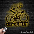 thumbnail image 2 of Handmadetneonsign Cycling Bike Metal Wall Art, Biker Metal Sign Wall Decor, Bicycle Metal Wall Decor, 2 of 5