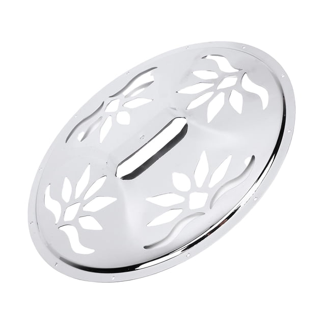 Guitar Cover Resonator, Silver Guitar Cavity Cover Plate Perforated Stainless Steel for Instrument Upgrade