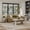 Coffee Table and 2 End Tables/ Beige, variant on Roundhill Furniture Cavira 3-Piece Faux Marble Coffee Table Set, Coffee Table and Two Side Tables, Off-white