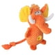 thumbnail image 2 of Juguete de peluche duradero para perros, juguete chirriante arrugado para perros, juguete masticable de peluche para perros pequeños Naranja, 2 of 9