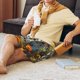 thumbnail image 5 of Fotbe Sunflower Field Spotted Dog Pantalones Cortos de Pijama para Hombre, Ropa de Dormir, Pantalones de Pijama Cortos para Hombre-Large, 5 of 6