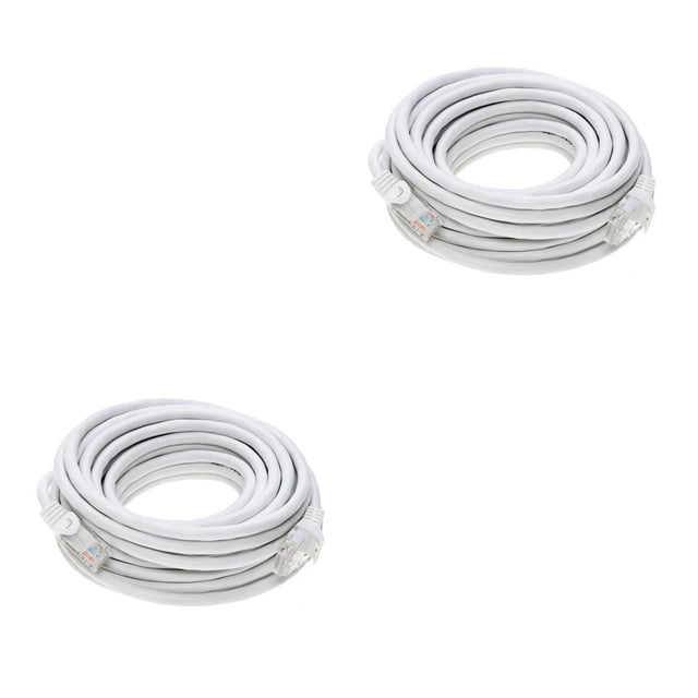 Wisewang CAT6 Network Cable 550Mhz Bandwidth High -speed Ethernet Internet LAN Cable with Male Connector for Laptop Router Cables 4 5 meter 2Set