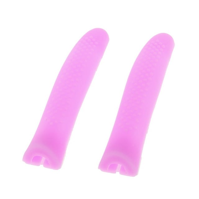 1 Par Funda Protectora de Silicona Cutícu Pinza Funda Protectora Muerta - Púrpura Sunnimix cubierta de silicona con pinza de cutícula