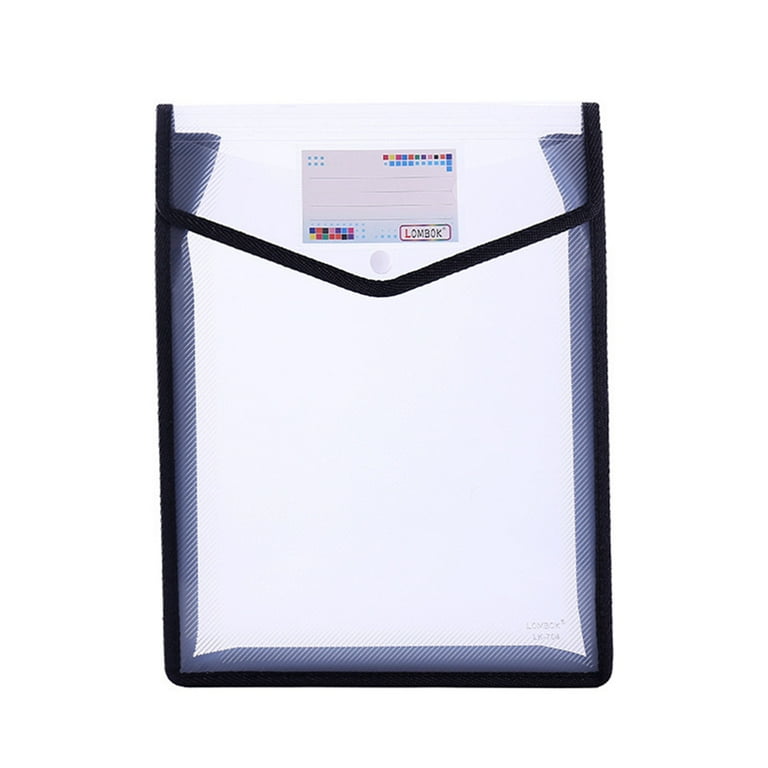 A5 Document File Pouch With Snap Closure Multi-color Large Capacity File  Folder For School Office
