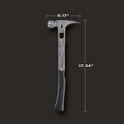 Stiletto TIB15MC 15-oz TIBONE Titanium Hammer Milled Face with Curved Handle