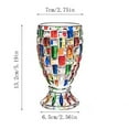thumbnail image 3 of Hand Painted Stained Glass Window Whiskey Tumblers,Lead-Free Crystal Colorful Drinking Glass Cups, Old Fashioned Glasses forDrinking Bourbon, Scotch Whisky, Cocktails, Cognac (Classic Weave), 3 of 4